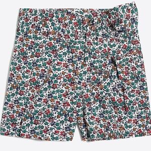 JCREW Floral High Waisted Front Bow Shorts